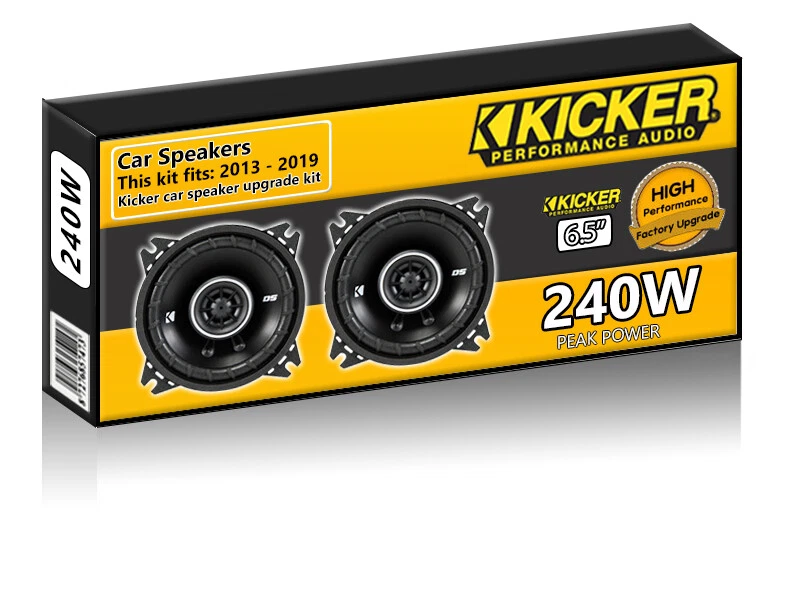 Ford Transit Connect Front Door Speakers Kicker 6.5" 17cm car speaker kit 240W - Image 1 of 1