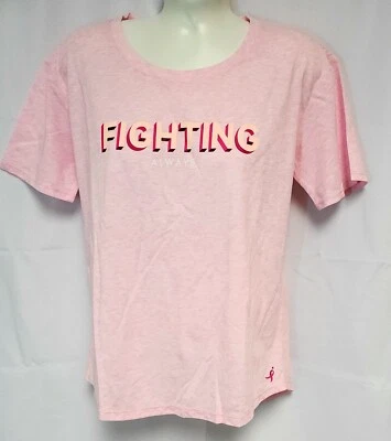 Женская футболка New Balance RWT73124 PGL Heathertech Graphic Pink Fighting Always - Изображение 1 из 4
