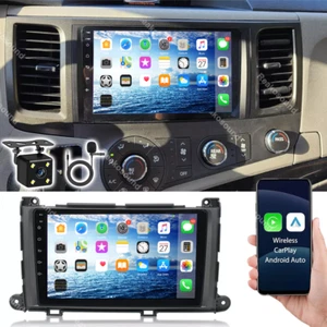 9" For Toyota Sienna 2011-2014 Radio Car Stereo Carplay Android 13 GPS WIFI Navi - Picture 1 of 14