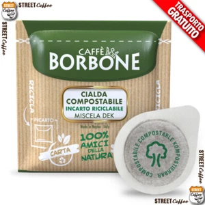 50 Cialde Carta Caffè Borbone ESE 44mm Miscela Verde Dek Decaffeinato gratis - Foto 1 di 1