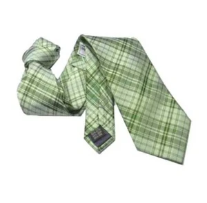 Kariert Grün Apfel Neuheiten Frühling Sommer Seide - Picture 1 of 2