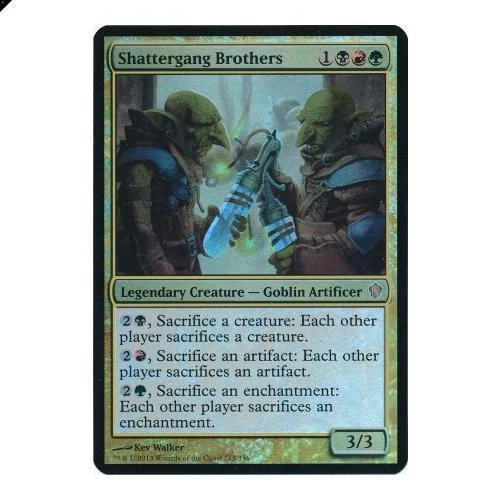 2xMagic The Gathering MTG Shattergang Brothers - Oversized Foil Commander 2013 - Image 1 of 1