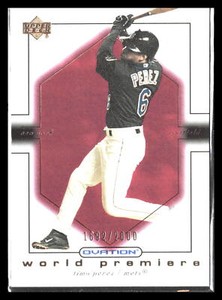 Timo Perez 2001 Upper Deck Ovation #62   WP, SN2000    (New York Mets)