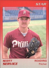 1989 Reading Phillies Star #23 Scott Service