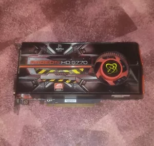 XFX ATI Radeon HD 5770 • 1GB GDDR5 PCIe GPU w/Crossfire Cable - Picture 1 of 4