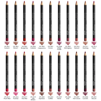 12 NYX Slim Lip Pencil / Lip Liner - SPL "Pick Your 12 Color" *Joy's cosmetics*  - Image 1 of 2