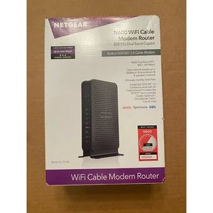 Netgear N600 Wifi cable modem router C3700 - no manual - Afbeelding 1 van 10