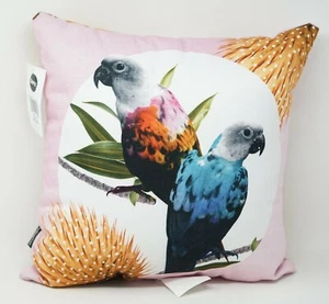Deny Designs Jolly Parrots Tropical Birds 16" Throw Pillow - Pink Multi-color - Picture 1 of 3