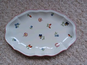 VILLEROY & BOCH Petite Fleur ovale Servierschüssel 9,25x6,5" weiß Premium Porzellan - Bild 1 von 20