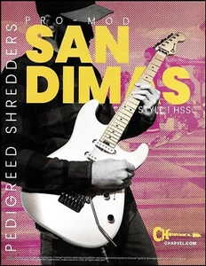 Charvel Pro Mod San Dimas Style 1 HSS Guitar Series 2020 publicidad impresión - Imagen 1 de 3
