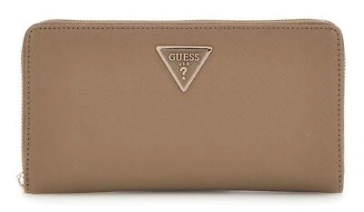 GUESS monedero Laurel SLG Cheque Organizer Dark Taupe - Imagen 1 de 3
