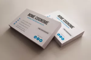 500 BIGLIETTI DA VISITA PERSONALIZZATI, STAMPA FRONTE IN ALTA RISOLUZIONE - Foto 1 di 1