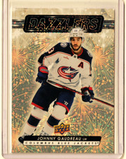 JOHNNY GAUDREAU 23/24 2024 Upper Deck UD Dazzlers ORANGE GOLD Parallel #DZ-46