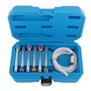 Kits de manguera de purga de embrague de aceite de freno con llave de 12 puntos incorporada y válvula de retención - Imagen 1 de 8