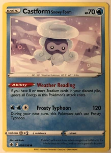 Pokemon Chilling Reign Castform Snowy Form 34/198 NM/M  - Bild 1 von 1