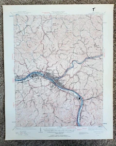 Charleston West Virginia 1931 USGS 15 Minute Topographic Map 1:62500 Topo - Picture 1 of 3