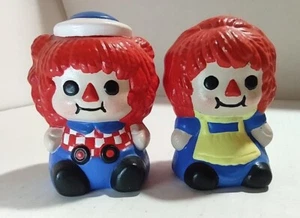 Estatuillas de cerámica de colección Raggedy Ann y Andy pintadas a mano piezas de aficionado - Imagen 1 de 12