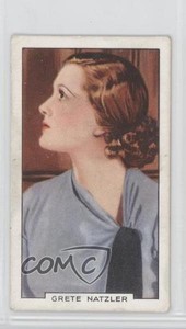 1935 Gallaher Portraits of Famous Stars Tobacco Grete Natzler #3 0f8