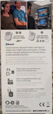 Nuevo transmisor de audio inalámbrico SCOSCHE BTTWT-SP para avión Bluetooth Foto 1 de 4
