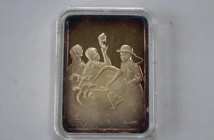 1975 Rockwell's First Rockwell's Post Covers Hamilton Mint GP Silver Bar P0887 - Picture 1 of 2