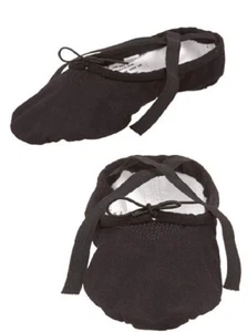 Sansha Pro 1 Lona Ballet Danza Zapatillas Negra 17W Zapatos - Imagen 1 de 1