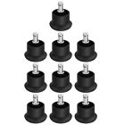  10 Pcs Chair Fixed Foot Pad Bell Glides for Carpeted Floors Limiter