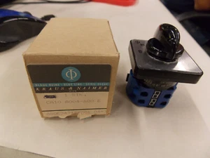 NOS Kraus & Naimer CA10 A004-600 E Voltmeter Switch 20A  V3 - Picture 1 of 7