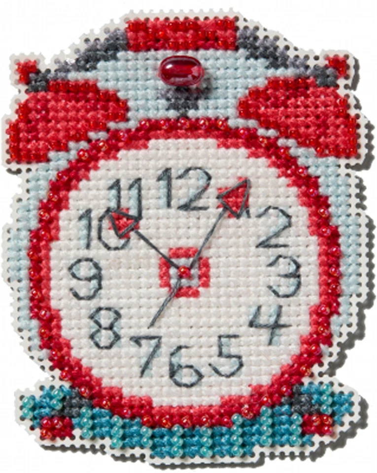 Mill Hill Spring Bouquet Vintage Clock MH18-2516 Ornament Cross Stitch Kit - Image 1 of 1
