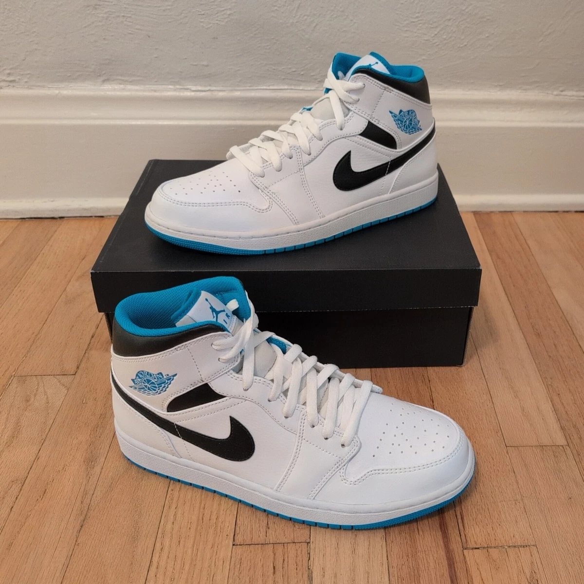 Jordan 1 Mid Laser Blue for Sale | Authenticity Guaranteed | eBay