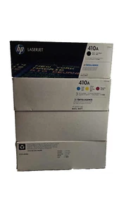 Genuine HP 410A 4-pack Black/Cyan/Magenta/Yellow Laserjet Toner Cartridges - Bild 1 von 4