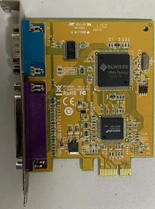 Dell OEM Expansion Card GP385 Serial RS-232 DB9 Parallel DB25 Ports PCI-e Full - Picture 1 of 4
