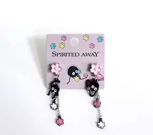 Orecchini a goccia Studio Ghibli Spirited Away Fuliggine Sprites Stella Caramelle Charms Sakura - Foto 1 di 4
