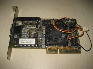 3Dfx Voodoo Banshee AGP  VGA Card 16M Video SG RAM. New Cooler. 100% Works - Picture 1 of 2