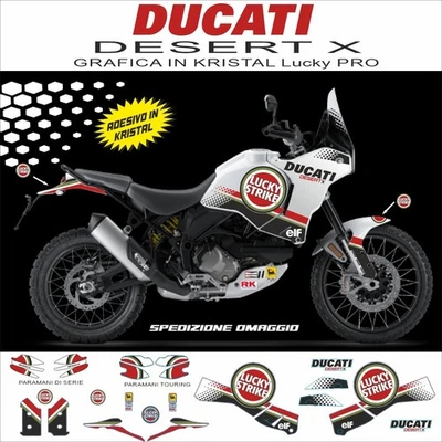adesivo grafica DUCATI DESERT X in kristal  grafica LUCKY PRO - Immagine 1 di 4