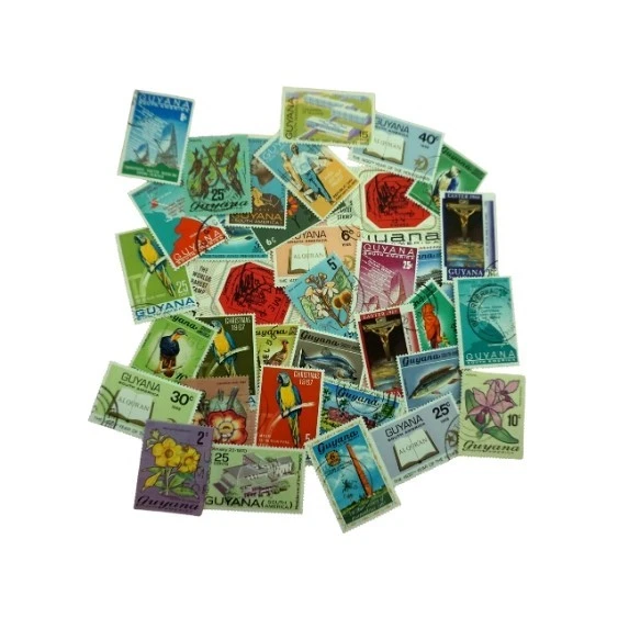 GUYANA Gran Lote de 35 sellos USADOS cto Foto 1 de 1
