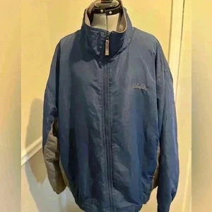 Cabela's Men's Blue Gray Waterproof Fleece Lined Coat Jacket Full Zip Size 3-XL - Picture 1 of 7