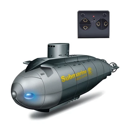 Mini submarino RC para niños, 2.4G 6CH control remoto barco control remoto Foto 1 de 4