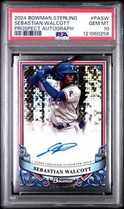 2024 Bowman Sterling - Prospect Autographs Sebastian Walcott #PA-SW (AU, RC) - Picture 1 of 3