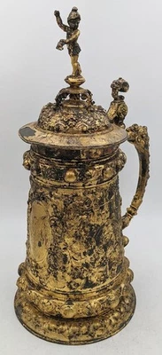 WMF LARGE RENAISSANCE REVIVAL GILT METAL TANKARD 19TH CENTURY - Image 1 of 4