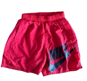 Nike Boys Woven Red Shorts Size SMALL Athletic School Sports Play Logo Outdoor - Picture 1 of 12