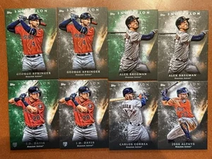Juego de equipo 2018 Topps Inception Astros - 5 bases + 3 bonificaciones verdes - Imagen 1 de 3