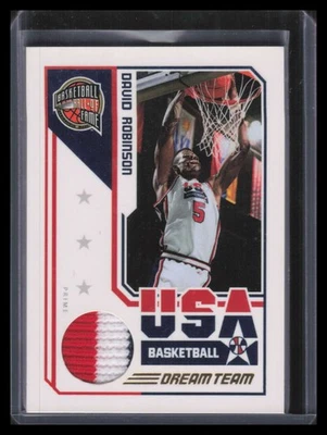 2009-10 Hall of Fame Dream Team Game Threads Prime 5 David Robinson Patch 54/99 - Image 1 of 2