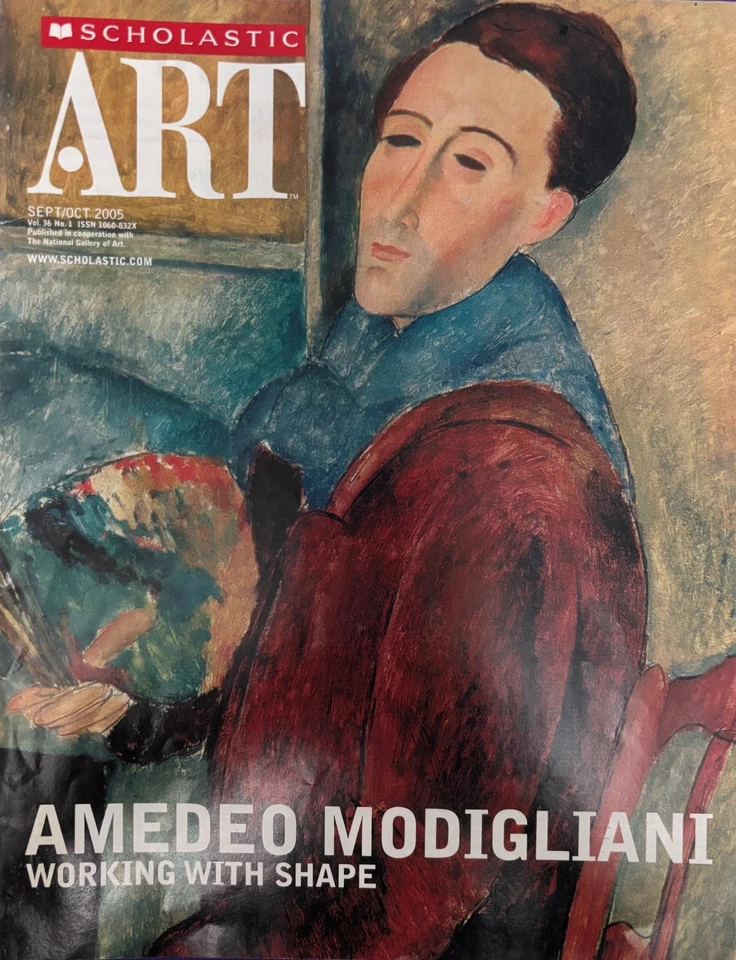 Scholastic Art Magazine MODIGLIANI Sept/Oct 2005 “Working With Shape”  - Image 1 of 4