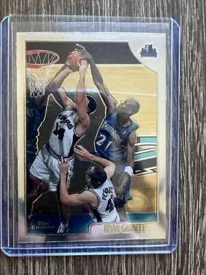 1999 Topps Chrome Kevin Garnett Minnesota Timberwolves NBA HOF Celtics - Image 1 of 2