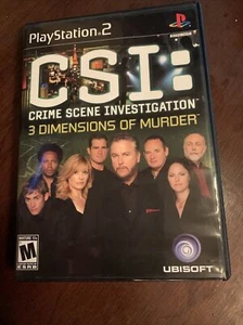 CSI: Crime Scene Investigation 3 Dimensions of Murder (Sony PlayStation 2)Tested - Picture 1 of 5