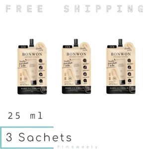 3 Sachets X 25 ml Bonwon Snow Perfect Sunscreen CC Cream Tone Up Skin SPF50PA+++ - Picture 1 of 17
