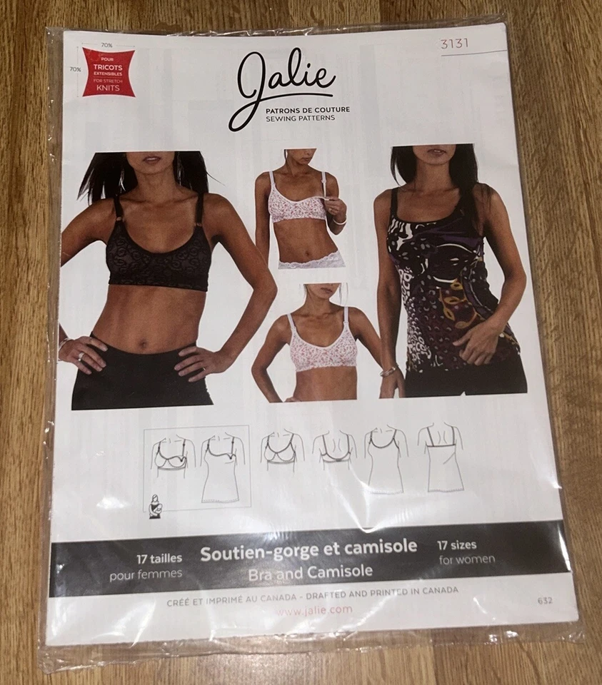 Jalie Pattern 3131 Bra And Camisole 17 Sizes New Unopened Uncut - Image 1 of 1