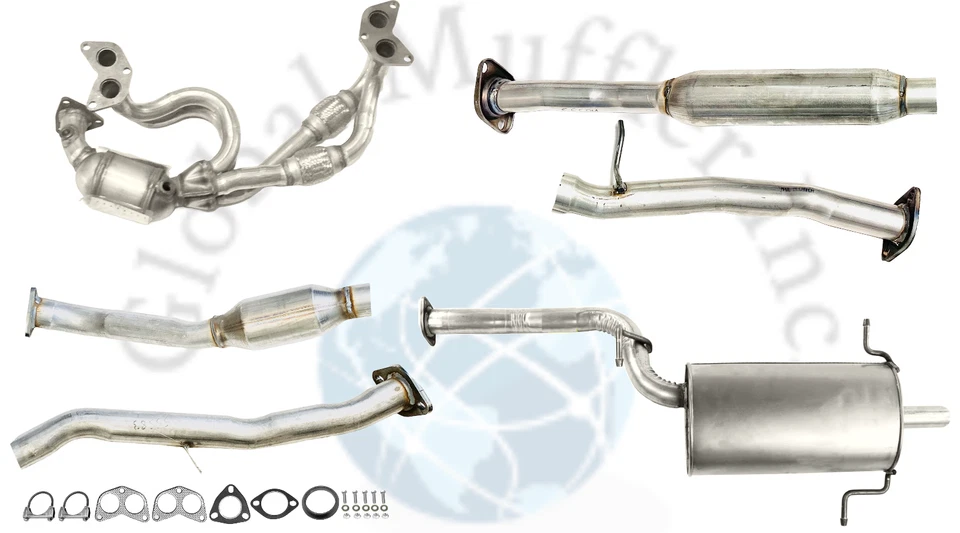 Fits: Full Exhaust for 2006 Saab 9-2X Non-Turbo/2006-20007 Subaru Impreza  2.5L — 第 1/1 张图片