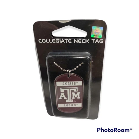 Texas A&M Aggies 17" dog tag Neck Tag Necklace Cover
