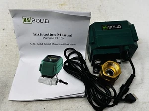 U.S. Solid Smart Motorized Ball Valve 3/4in Full Port SS USB Connection - Picture 1 of 9
